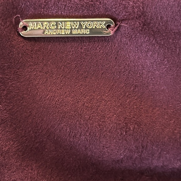 Women’s Marc New York Burgundy Faux Leather & Suede Pencil Skirt Size XS - Picture 7 of 9